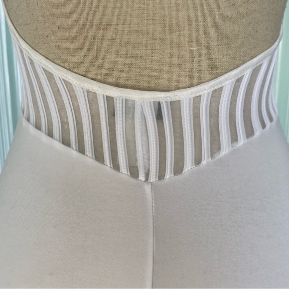 White Sheer Open Back Midi Dress NWT Size Small - Picture 9 of 17